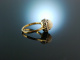 USA  um 1890! Feiner Opal Ring Gold 750 Diamanten