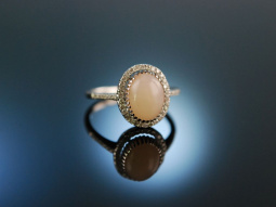 So Bright! Wundervoller Ring Wei&szlig; Gold 750 Pink...