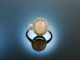 So Bright! Wundervoller Ring Wei&szlig; Gold 750 Pink Opal Brillanten