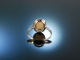 So Bright! Wundervoller Ring Wei&szlig; Gold 750 Pink Opal Brillanten