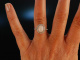 So Bright! Wundervoller Ring Wei&szlig; Gold 750 Pink Opal Brillanten