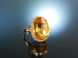 Shiny Yellow! Traum Citrin Ring Ros&eacute; Gold 750...