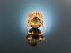 Shiny Yellow! Traum Citrin Ring Ros&eacute; Gold 750 Brillanten