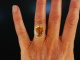 Shiny Yellow! Traum Citrin Ring Ros&eacute; Gold 750 Brillanten