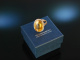 Shiny Yellow! Traum Citrin Ring Ros&eacute; Gold 750 Brillanten