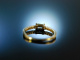 My Love! Zarter Verlobungs Engagement Ring Gold 750 Brillanten Topas