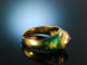 Faberg&eacute;! Edler Ring Gold 750 Saphir Brillanten Email in Original Schatulle