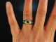 Faberg&eacute;! Edler Ring Gold 750 Saphir Brillanten Email in Original Schatulle