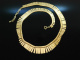 Cleopatra! Schicke Vintage Kette um 1960 Gelb Gold 333