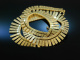 Cleopatra! Schicke Vintage Kette um 1960 Gelb Gold 333