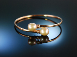 Smart Pearls! Schicke Armspange Silber 925 ros&eacute;...
