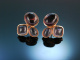 Smart  Colours! Schicke Ohrringe Silber 925 ros&eacute; vergoldet Amethyst Cabochons