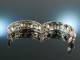 To the dirndl! Pretty bangle rose petals silver 835 around 1950