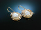 Wild Pearls! Groe Ohrringe Silber 925 rot vergoldet Mabe Perlen