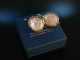Wild Pearls! Groe Ohrringe Silber 925 rot vergoldet Mabe Perlen