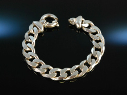 Um 1970! Schweres hochwertiges Panzer Armband Silber 925