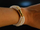 White Pearls! Edles 6reihigs Zuchtperlen Armband Magnetschließe Silber 925 vergoldet