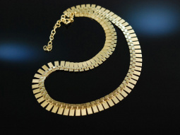 Cleopatra Style! Schickes Vintage Collier um 1955 Gold 585