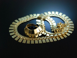 Cleopatra Style! Schickes Vintage Collier um 1955 Gold 585