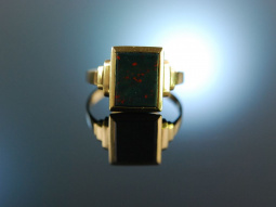 Um 1950! Sch&ouml;ner klassischer Wappen Siegel Ring Gold...