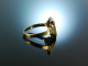 Um 1950! Sch&ouml;ner klassischer Wappen Siegel Ring Gold 333 Blutjaspis