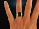Um 1950! Sch&ouml;ner klassischer Wappen Siegel Ring Gold 333 Blutjaspis