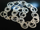 Icy Silver! Groe satinierte Kette Sterling Silber 925