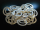 Icy Silver! Groe satinierte Kette Sterling Silber 925