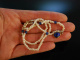 Delicate and pretty! Seed pearl necklace with lapis lazuli gold 585