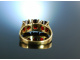 Vintage Ring Gold Granat um 1980