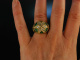 Italien um 2005! Designer Ring Gold 750 Email Diamanten signiert Corletto