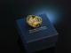 Italien um 2005! Designer Ring Gold 750 Email Diamanten signiert Corletto