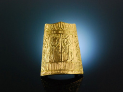 Tutanchamun! Imposanter Ring Gold 750 Grabt&uuml;ren des...