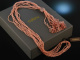 Italian Style! Eva Nueva Quasten Kette Pink Saphir Rhodocrosite Ros&eacute; Gold 750