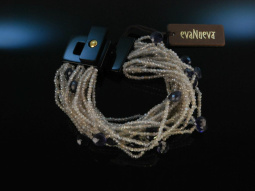 Italian Style! Eva Nueva Armband 24reihig Iolithe...