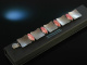 Around 1965! Great Vintage Sixties Bracelet Silver 935 Rhodochrosite