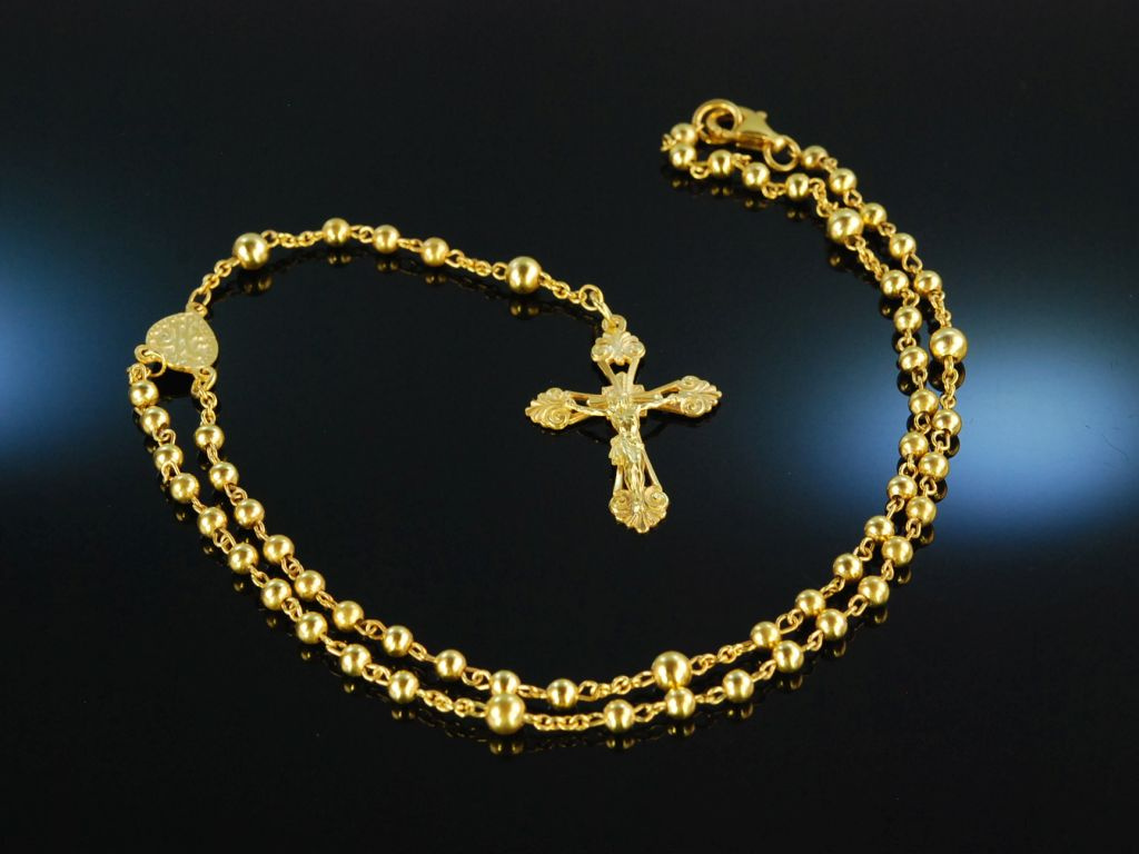 Kaufe Kreuz-Rosenkranz-Halskette, einfach Damenmode, Jungfrau Maria,  Rosenkranz, religiöse Halskette, Schmuck, Geschenke