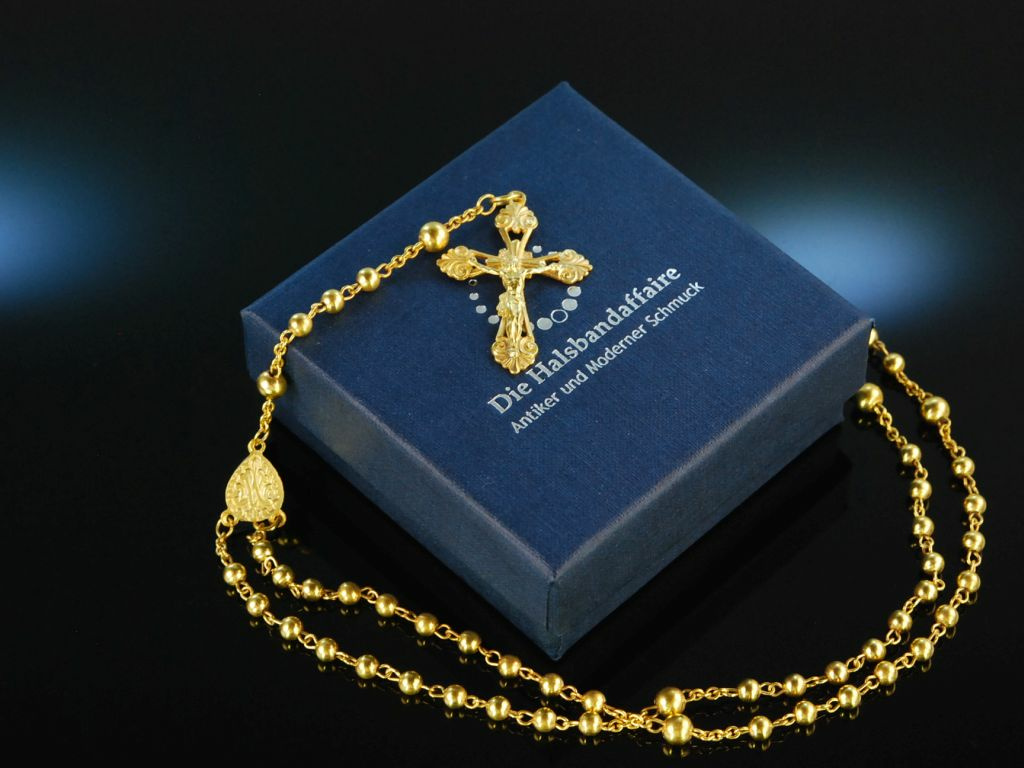 Hübsche Rosenkranz-Kette, Schmuck »