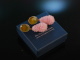 Cinnamon and rose! Chic earrings silver 925 red gold plated agate and rose quartz drop earrings