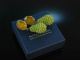 Deciduous! Chic Earrings Silver 925 Gold Plated Agate and Peridot Drops
