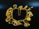 Charm Bracelet! Schönes Bettelarmband SIlber 925 vergoldet London um 1970