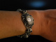 Trachten Zeit! Schöne Damen Dirndl Armbanduhr Silber 835 Handaufzug