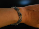 Zum Dirndl! Trachten Armband Tegernsee um 1960 Silber 835 vergoldet Granate