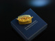 Klimt l&auml;sst gr&uuml;&szlig;en! Kunstvolle Brosche Anh&auml;nger Helmes Gold 750 Rubine Saphire