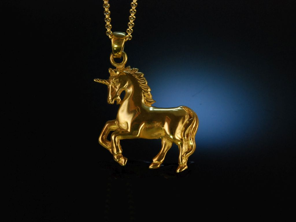 My Unicorn! Großer Einhorn Anhänger mit langer Kette Silber 925 vergo,  179,00 €