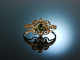 Um 1900! Wundervoller Ring Gold 585 Peridot Saatperlen