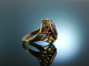 Um 1950! Schicker Vintage Ring Amethyst Gold 585