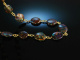 Edler Schimmer! Boulder Opal Kette Gold 750 Goldschmiedearbeit