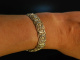 Zart zur Tracht! Filigranarmband Markasiten Silber 835 vergoldet