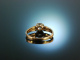 Ancient Diamond! Historischer Peruzzi Diamant Solit&auml;r Ring um 1900 Gold 585